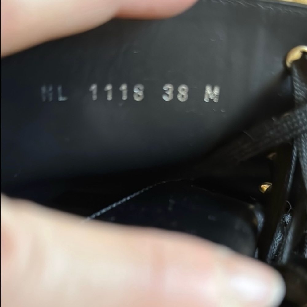 Louis Vuitton Black Wonderland Flat Ranger Combat Boots. Size 38/7.5. - Picture 7 of 9